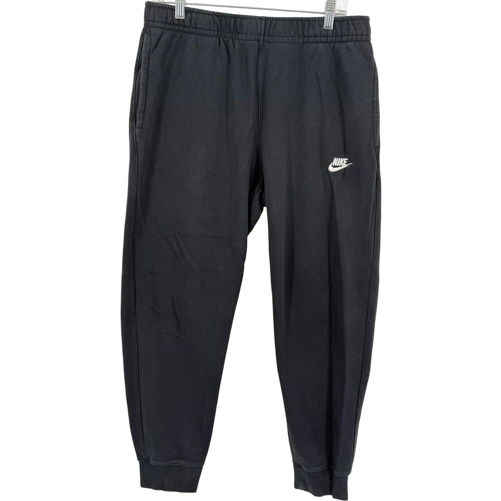Men's Black Nike Sportswear Club Fleece Sweatpants Joggers Sz L BV2671-010
